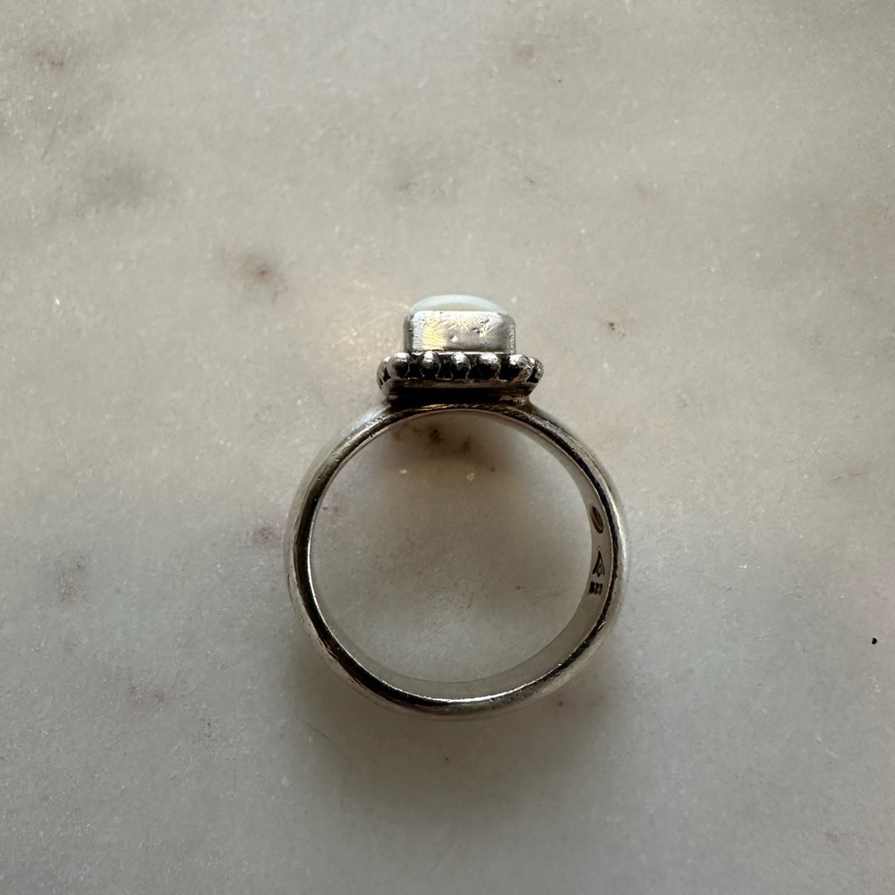 Silpada Sterling Silver and Pearl Ring Size 7 - Picture 6 of 6